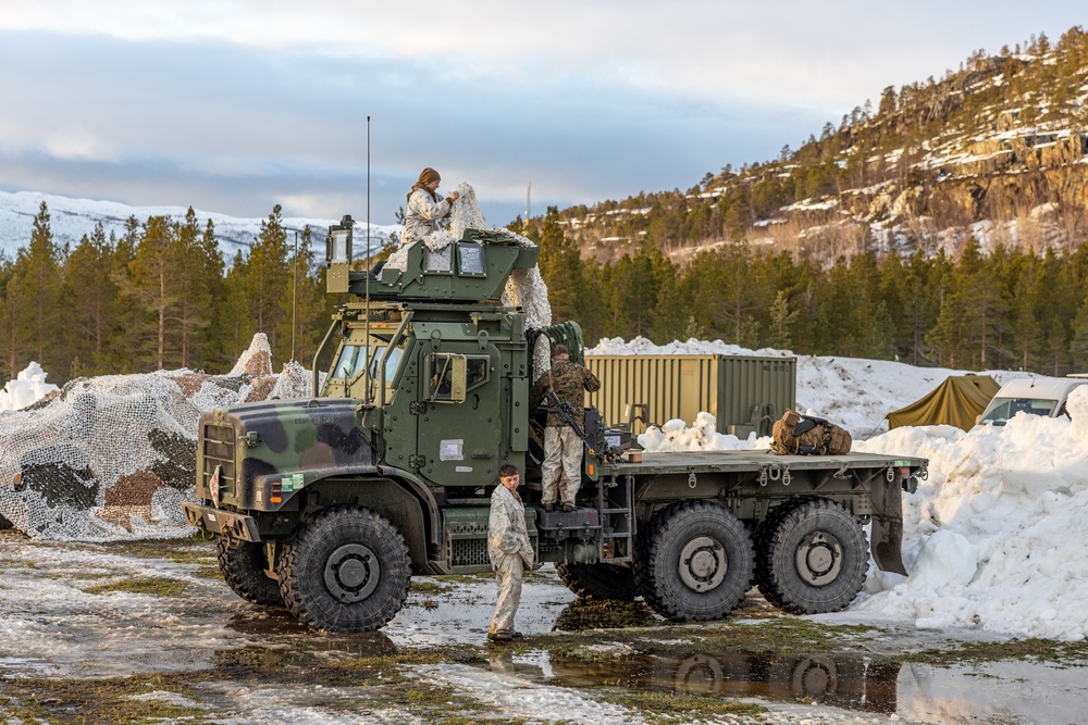 Exercise Nordic Response 24: U.S. Marines and Sailors with Combat Logistics Battalion 6 conduct security patrols