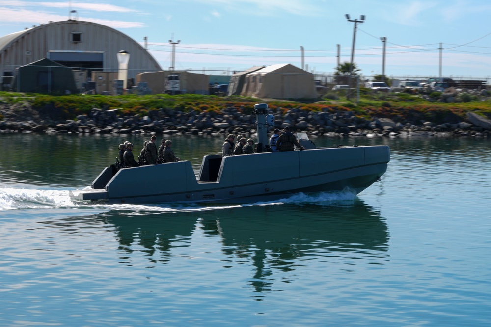 Marine Corps Warfighting Laboratory's Multi-Mission Reconnaissance Craft at Project Convergence Capstone 4