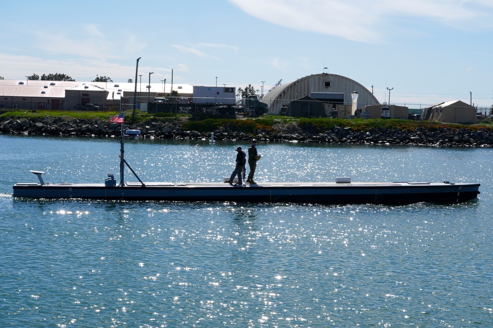 Marine Corps Warfighting Laboratory's Autonomous Low-Profile Vessel at Project Convergence Capstone 4