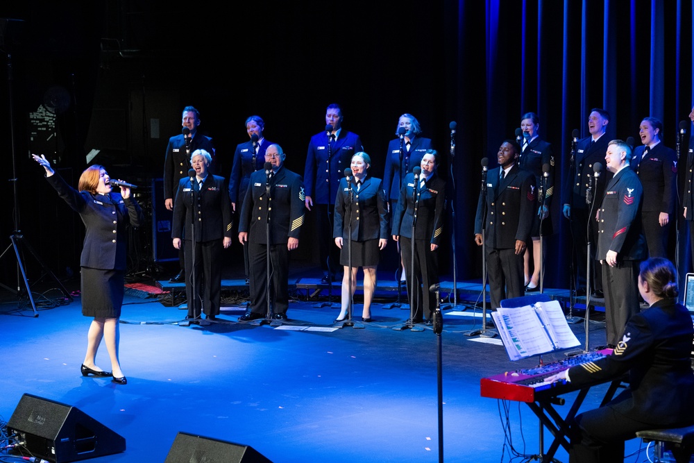 Navy Band Sea Chanters perform at Belmont University