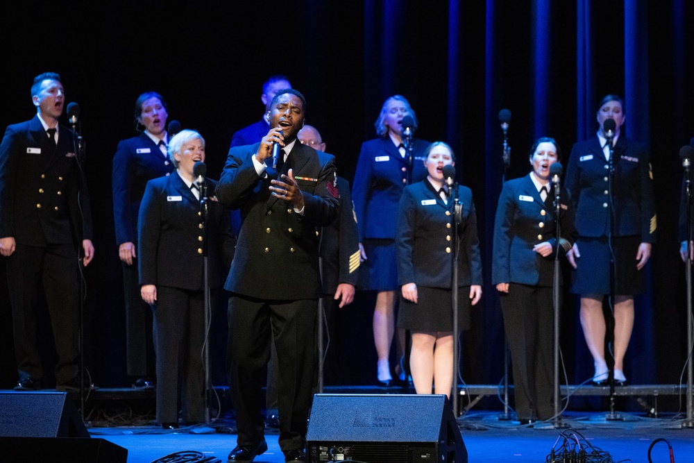 Navy Band Sea Chanters perform at Belmont University