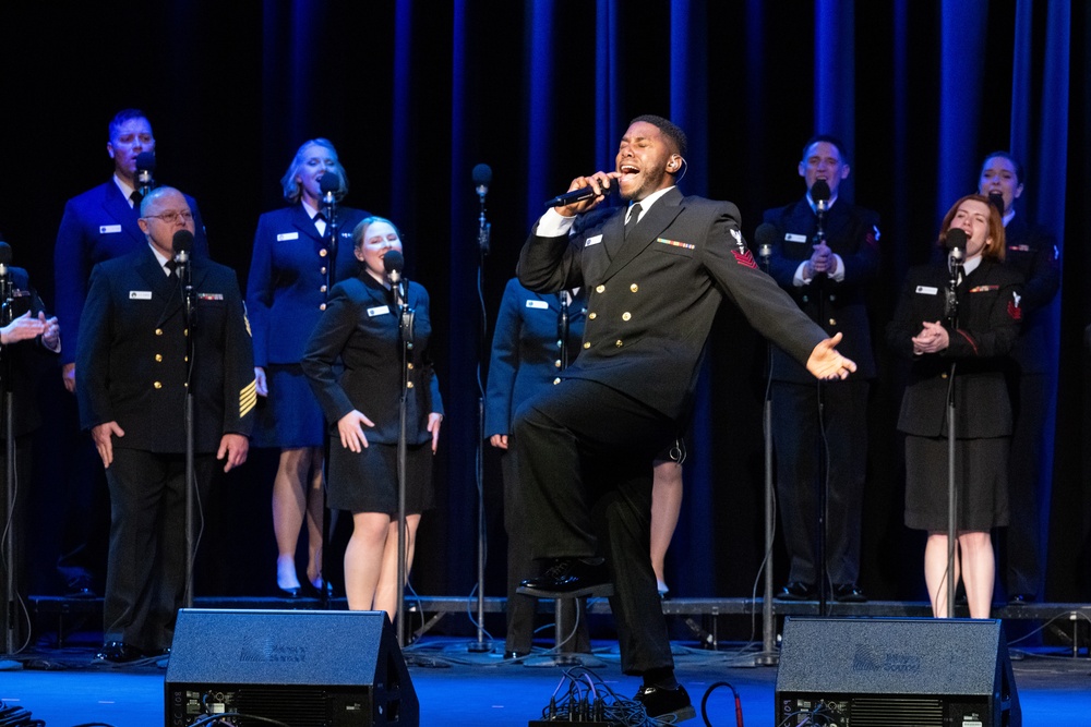 Navy Band Sea Chanters perform at Belmont University