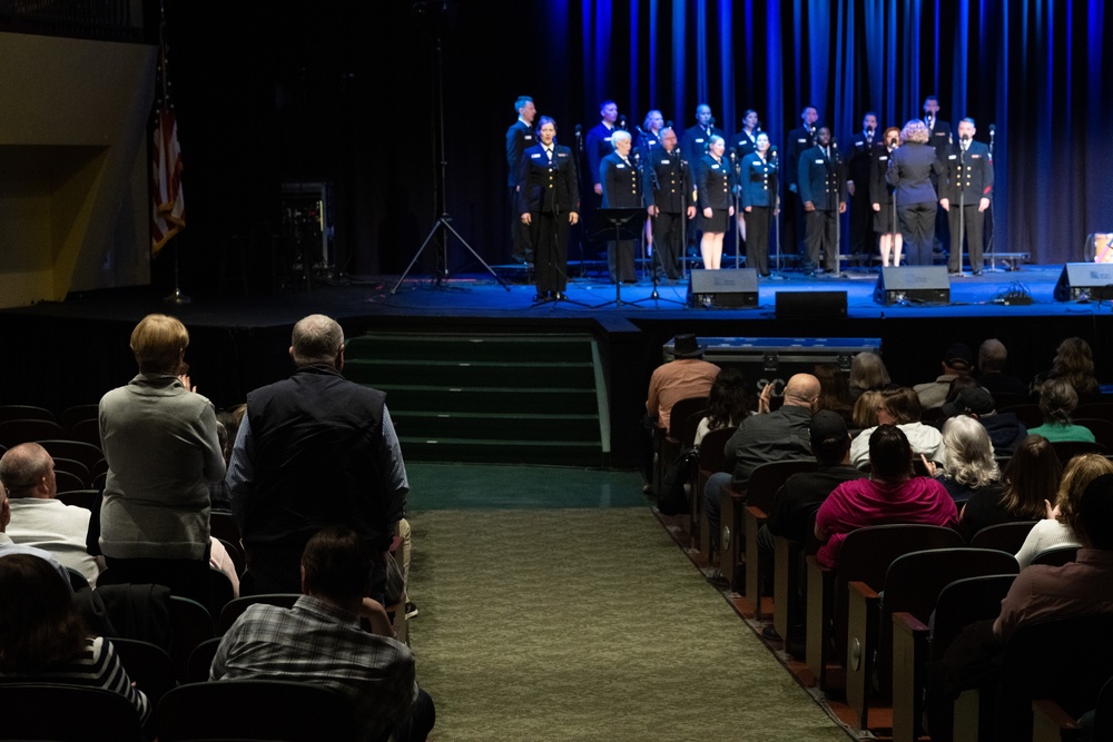 Navy Band Sea Chanters perform at Belmont University