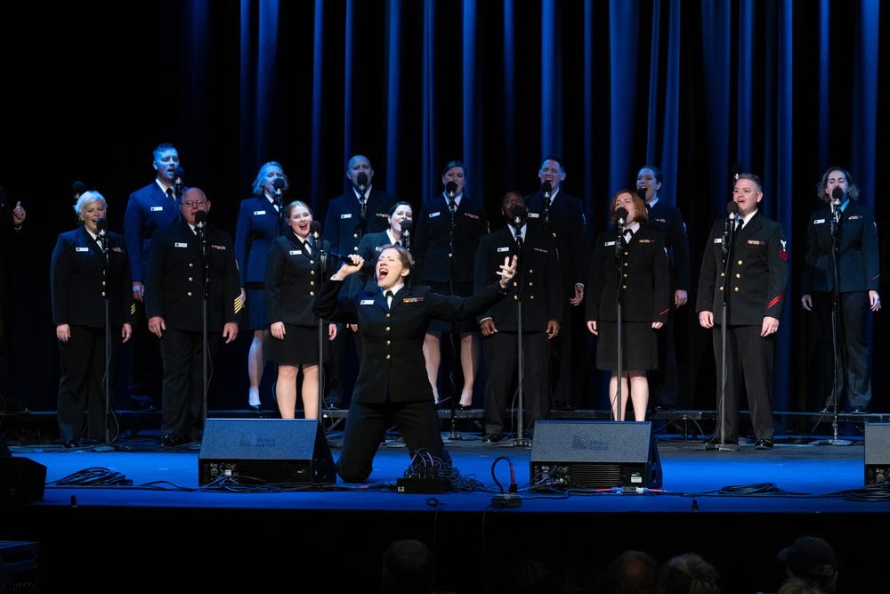 Navy Band Sea Chanters perform at Belmont University