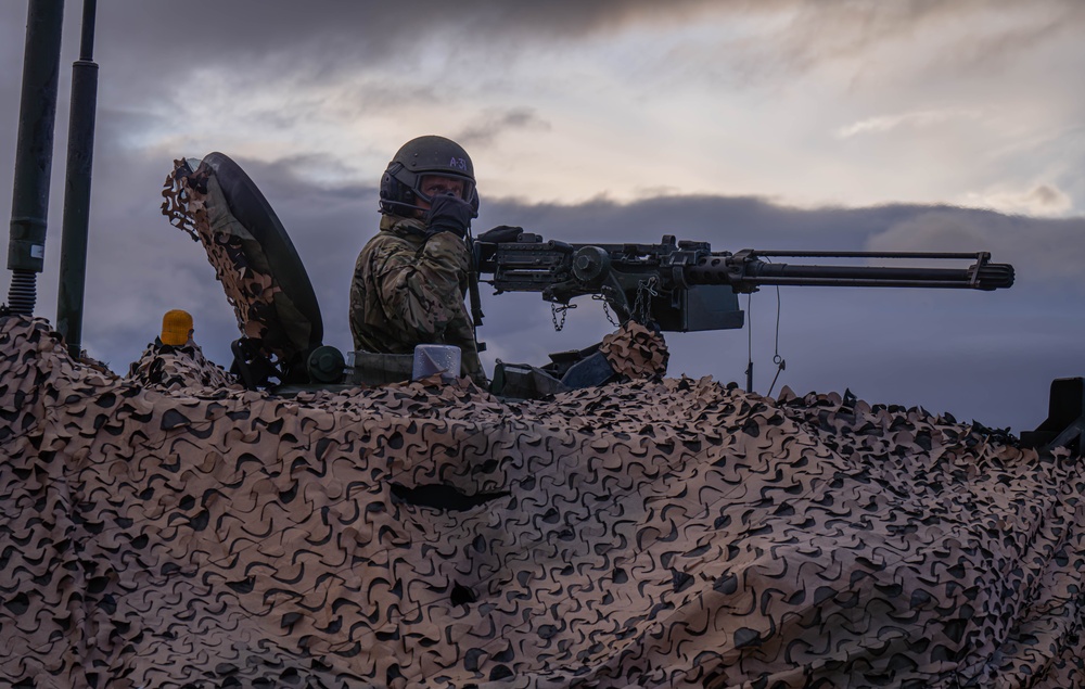 U.S. Army Soldier Pulls Security during NTC 24-04