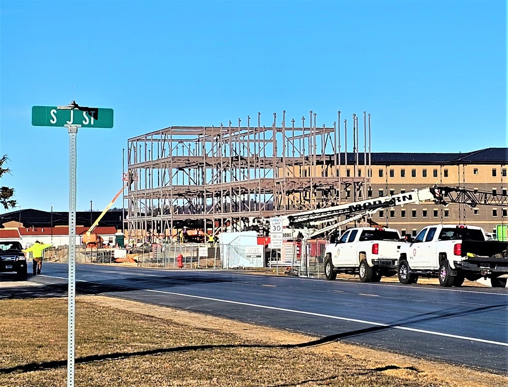 March 2024 barracks construction operations at Fort McCoy