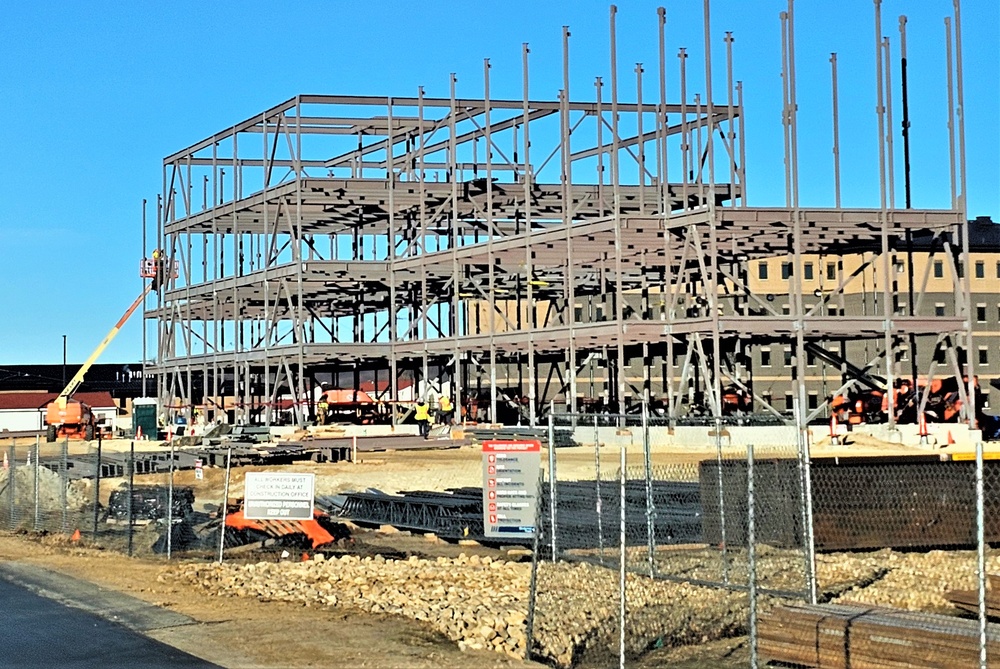 March 2024 barracks construction operations at Fort McCoy