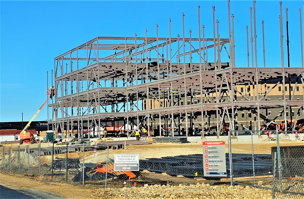 March 2024 barracks construction operations at Fort McCoy