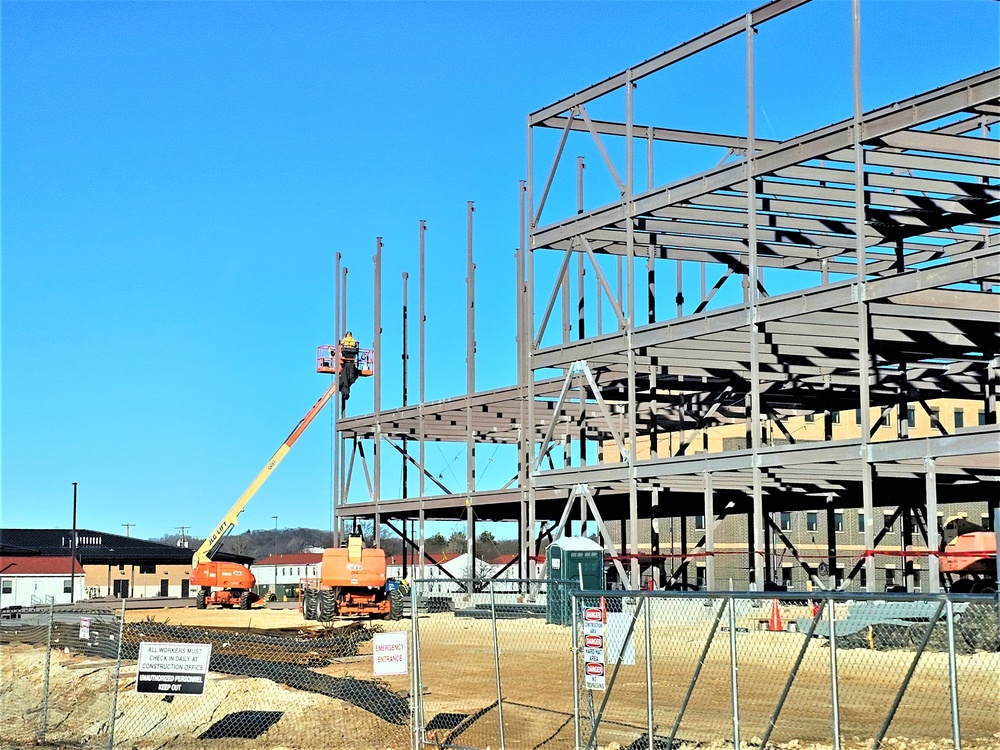 March 2024 barracks construction operations at Fort McCoy