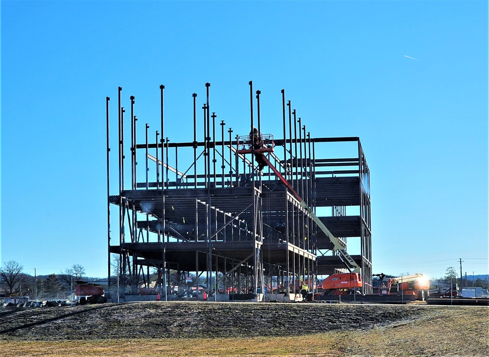 March 2024 barracks construction operations at Fort McCoy