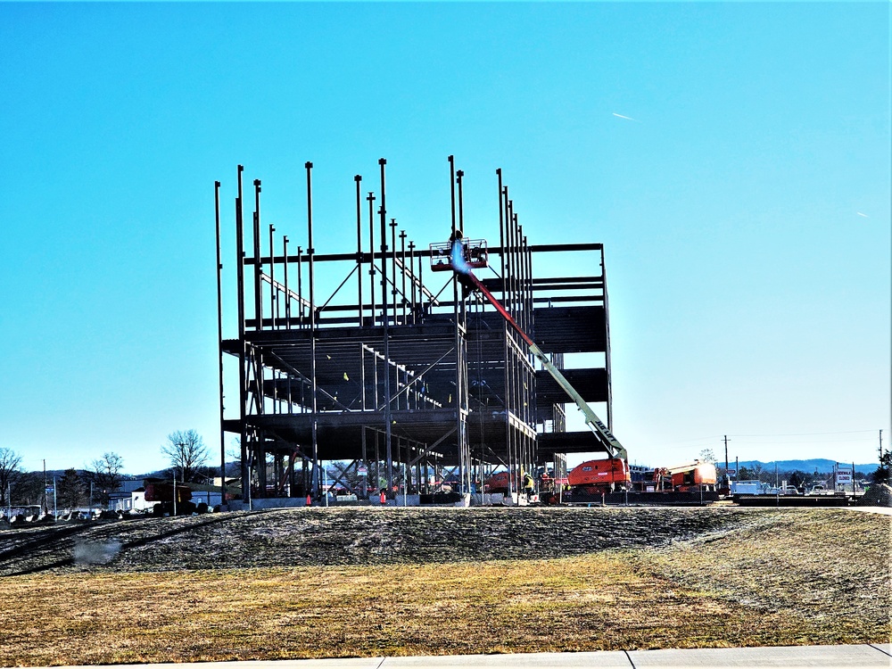 March 2024 barracks construction operations at Fort McCoy