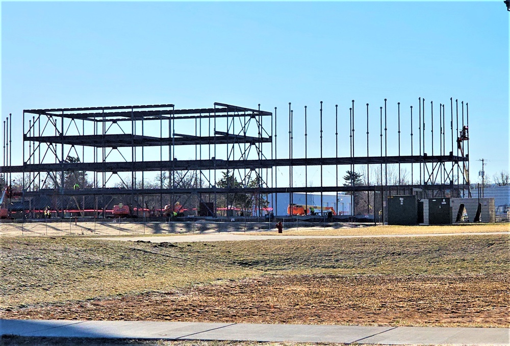 March 2024 barracks construction operations at Fort McCoy