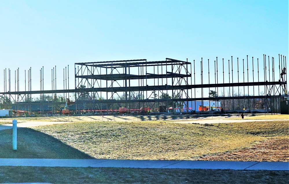 March 2024 barracks construction operations at Fort McCoy
