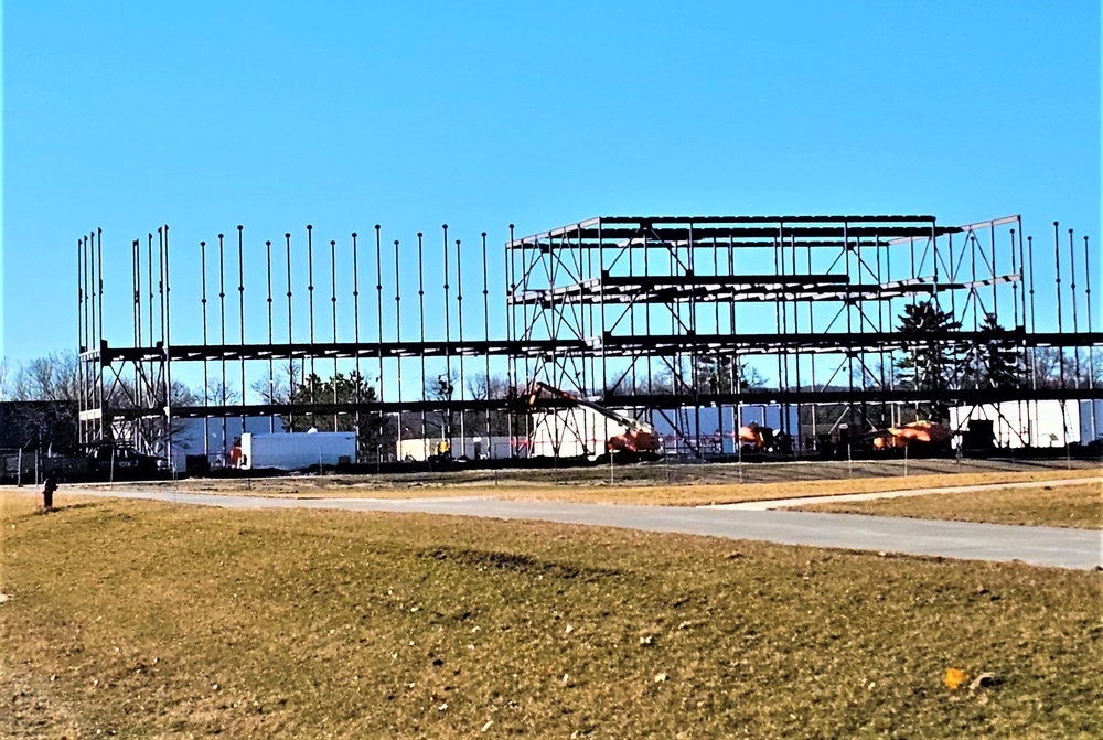 March 2024 barracks construction operations at Fort McCoy