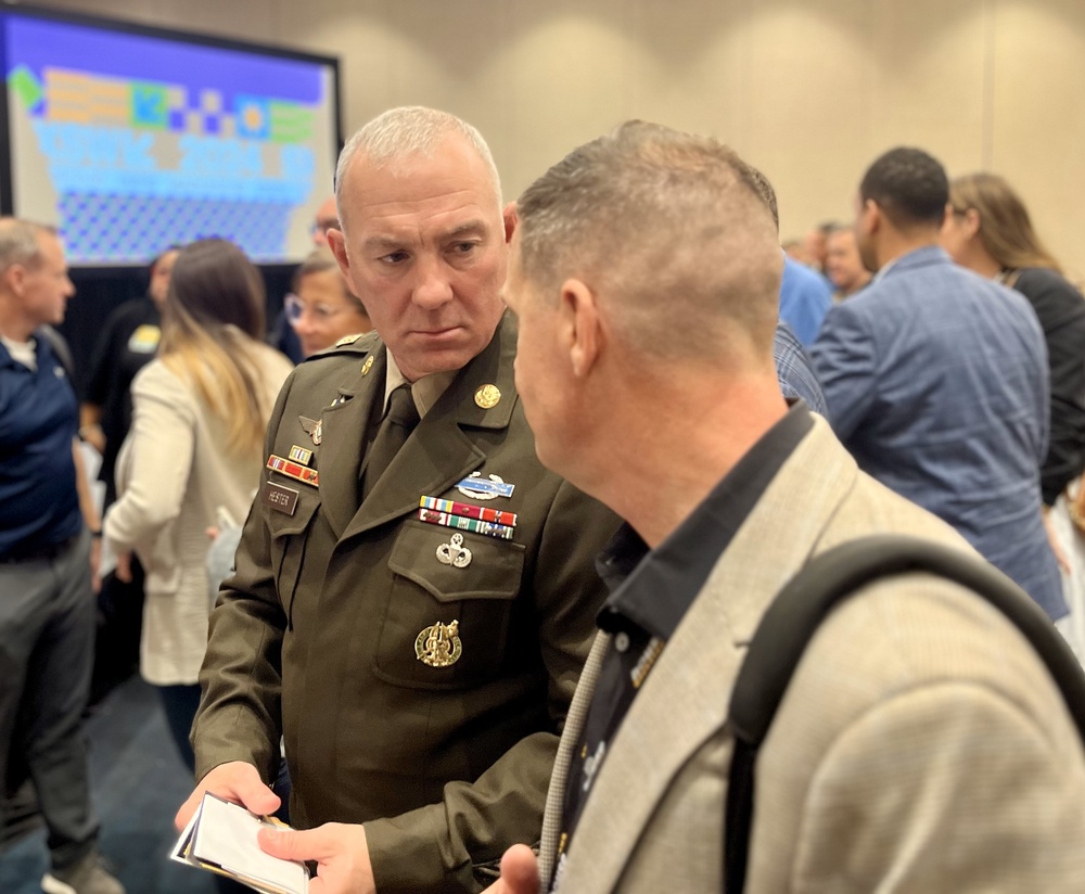 CSM Brian A. Hester, AFC Command Sergeant Major, visits SXSW