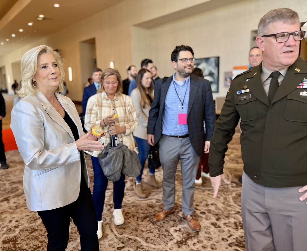 CSM Brian A. Hester, AFC Command Sergeant Major, visits SXSW