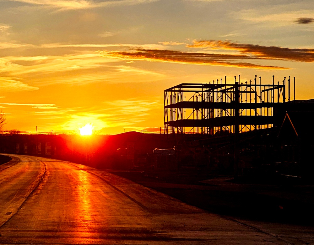 March 2024 barracks construction operations at Fort McCoy