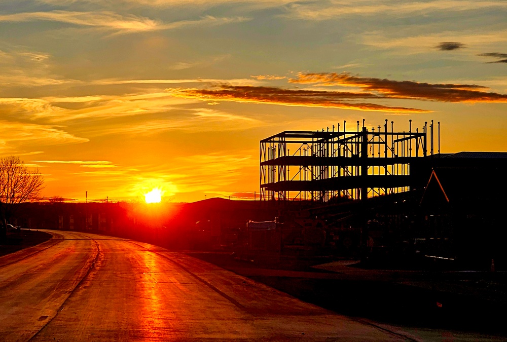 March 2024 barracks construction operations at Fort McCoy