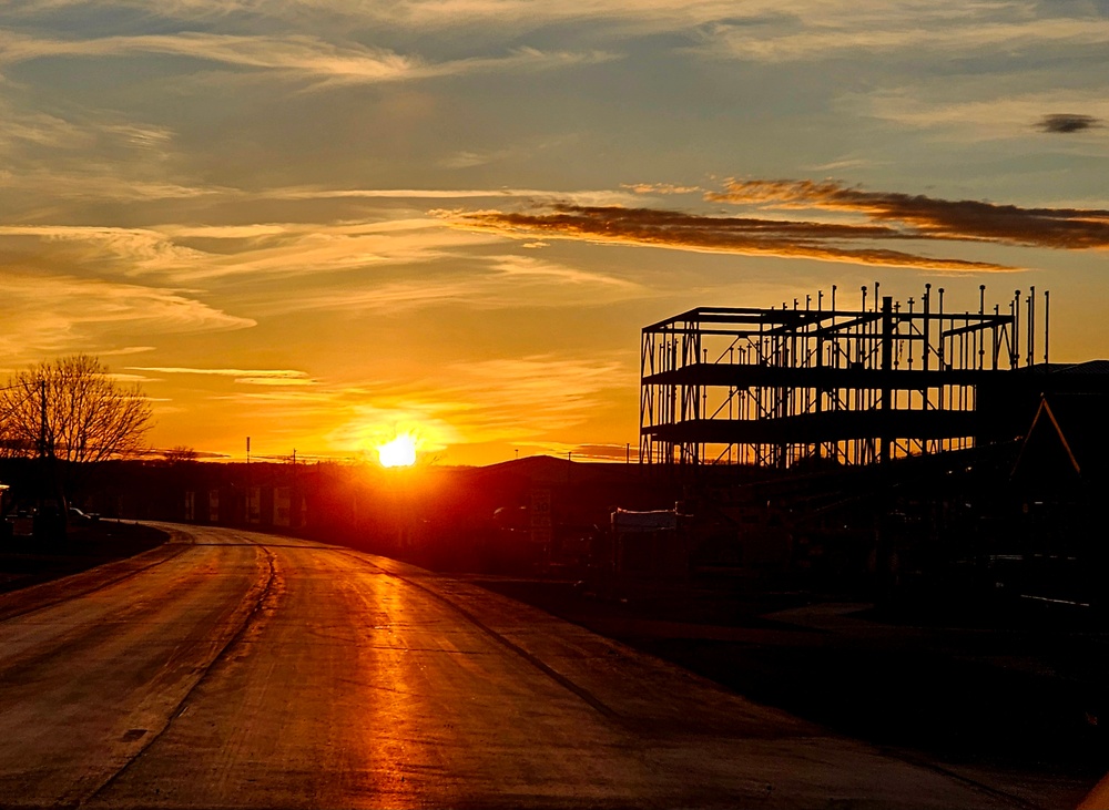 March 2024 barracks construction operations at Fort McCoy