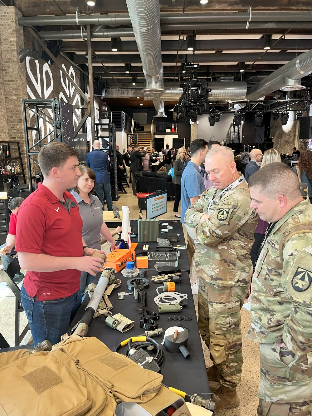 CSM Brian A. Hester, AFC Command Sergeant Major, visits SXSW