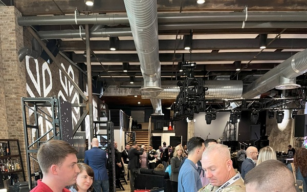 CSM Brian A. Hester, AFC Command Sergeant Major, visits SXSW