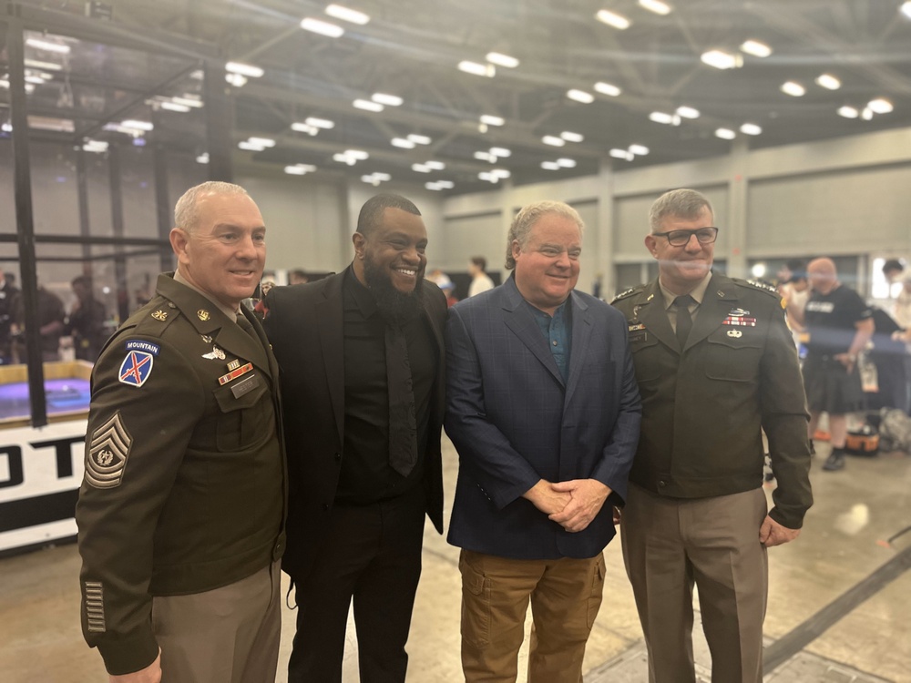 CSM Brian A. Hester, AFC Command Sergeant Major, visits SXSW