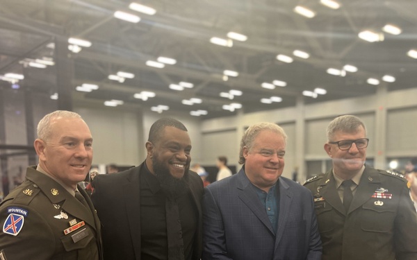 CSM Brian A. Hester, AFC Command Sergeant Major, visits SXSW