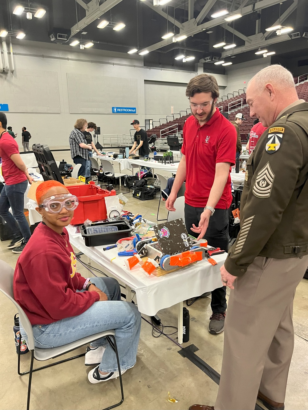 CSM Brian A. Hester, AFC Command Sergeant Major, visits SXSW