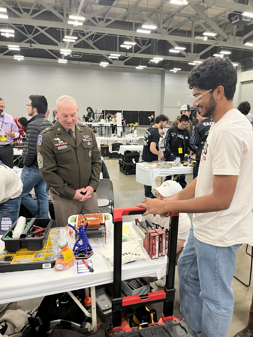 CSM Brian A. Hester, AFC Command Sergeant Major, visits SXSW