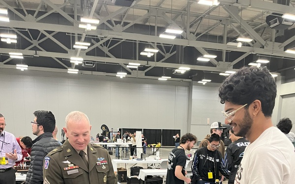 CSM Brian A. Hester, AFC Command Sergeant Major, visits SXSW