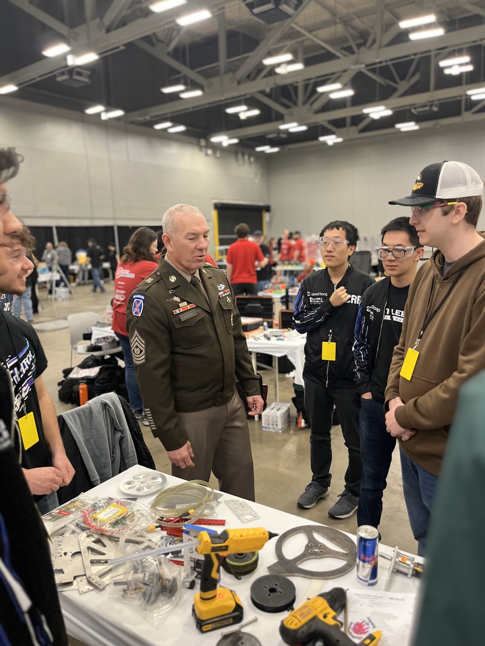 CSM Brian A. Hester, AFC Command Sergeant Major, visits SXSW