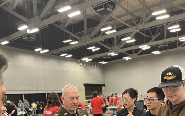 CSM Brian A. Hester, AFC Command Sergeant Major, visits SXSW