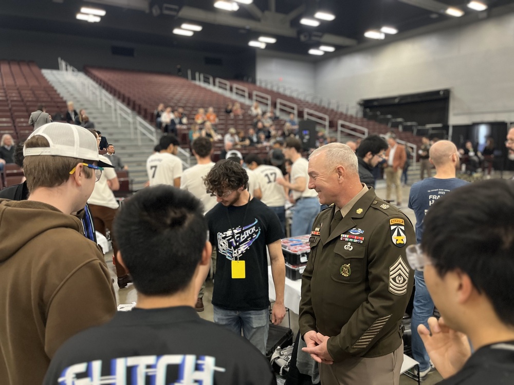 CSM Brian A. Hester, AFC Command Sergeant Major, visits SXSW