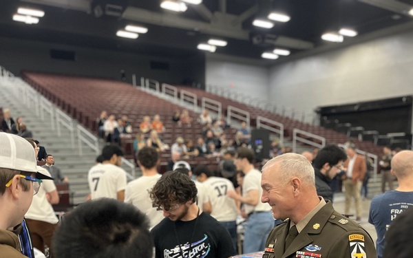 CSM Brian A. Hester, AFC Command Sergeant Major, visits SXSW