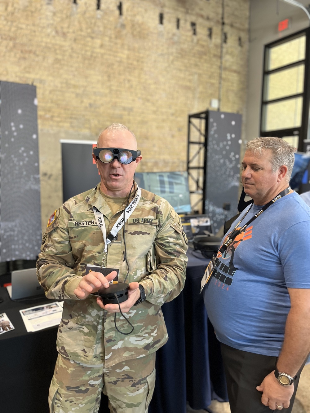 CSM Brian A. Hester, AFC Command Sergeant Major, visits SXSW