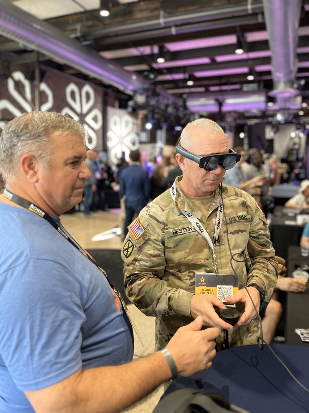 CSM Brian A. Hester, AFC Command Sergeant Major, visits SXSW