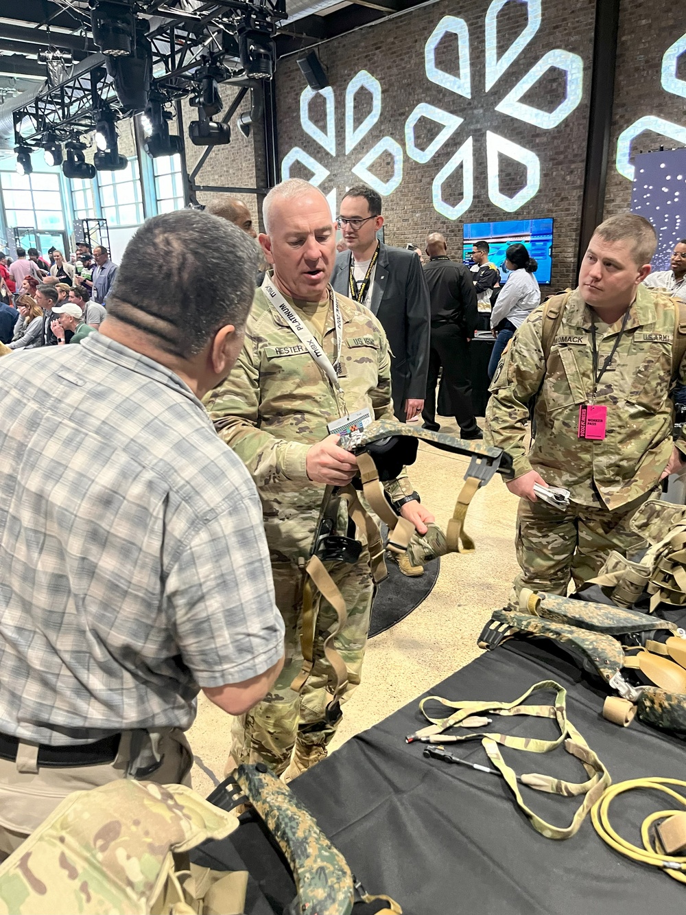 CSM Brian A. Hester, AFC Command Sergeant Major, visits SXSW