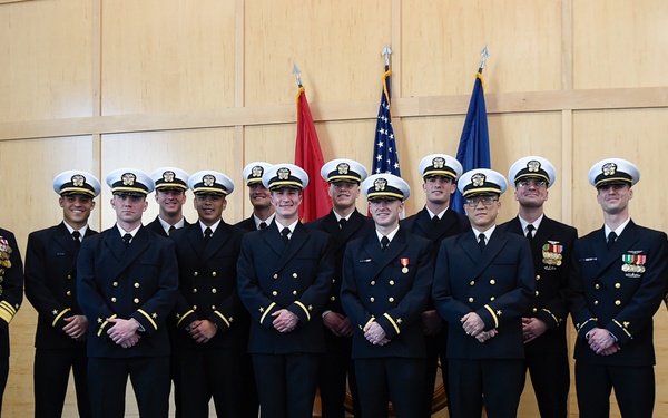 OCS Class 07-24 Graduation with Vice Admiral John Mustin