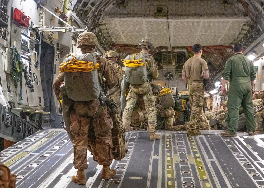 JRTC 24-05 - 1st BCT, 82nd ABN DIV, prepares for airborne JFE operation