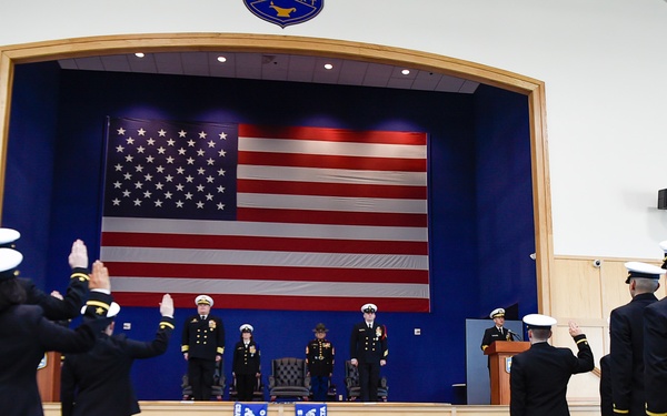 OCS Class 07-24 Graduation with Vice Admiral John Mustin