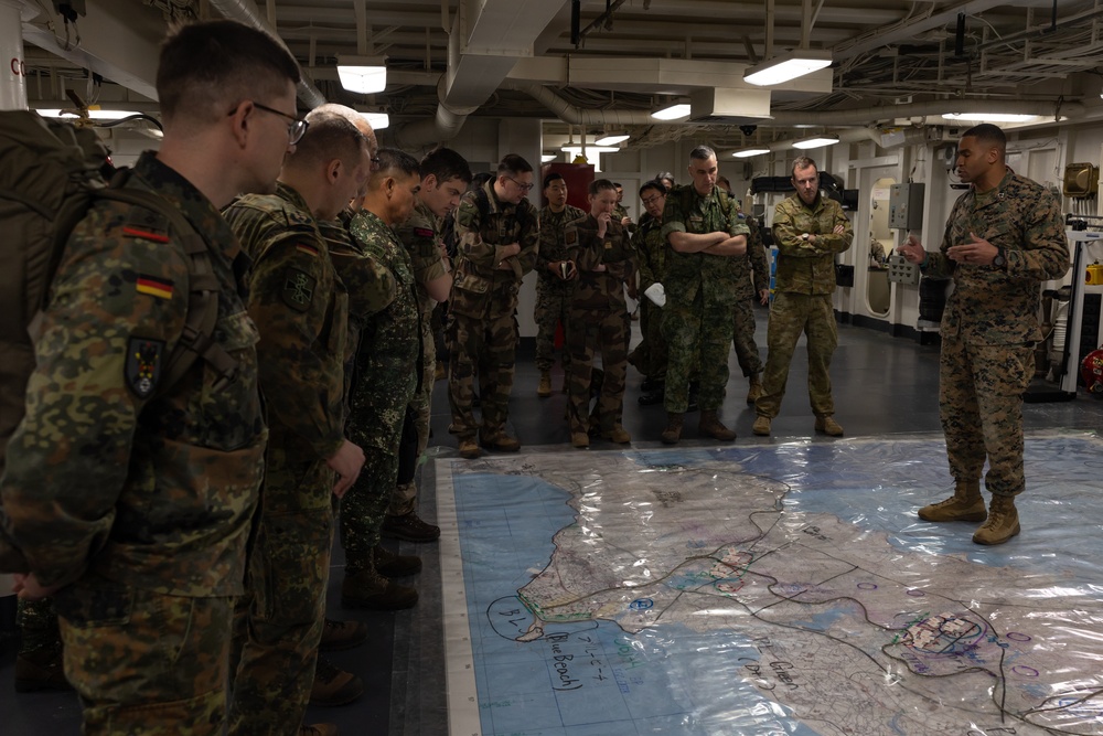 Iron Fist 24: JGSDF and third nation observers visit USS America