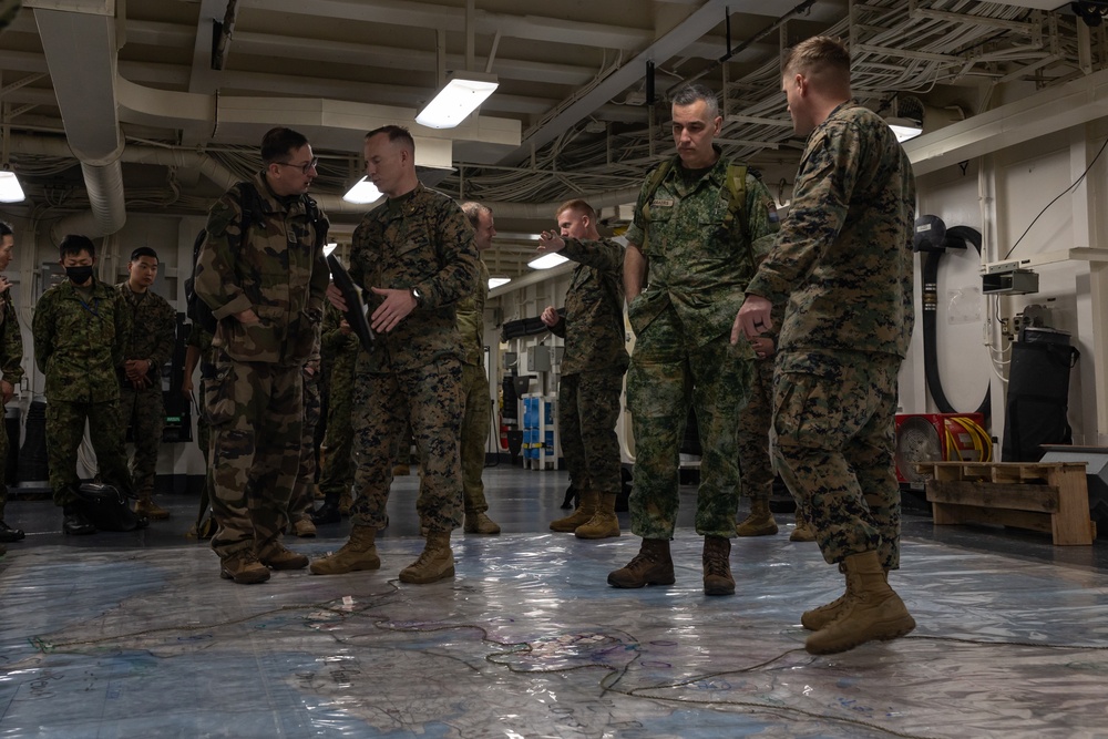 Iron Fist 24: JGSDF and third nation observers visit USS America