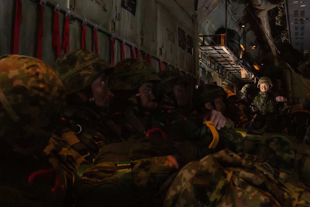 Airborne 24: U.S., Japan interoperability showcases training for largest static-line jump