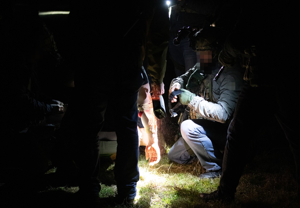 Georgian special operations forces train with MARSOC on casualty care at Trojan Footprint 24