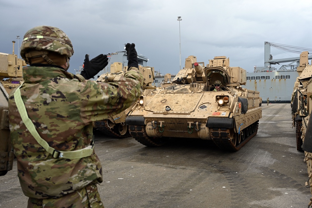 3rd Armored Brigade Combat Team, 4th Infantry Division Deployment – Port of Alexandroupolis