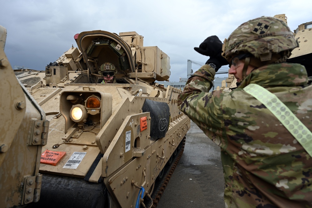 3rd Armored Brigade Combat Team, 4th Infantry Division Deployment – Port of Alexandroupolis