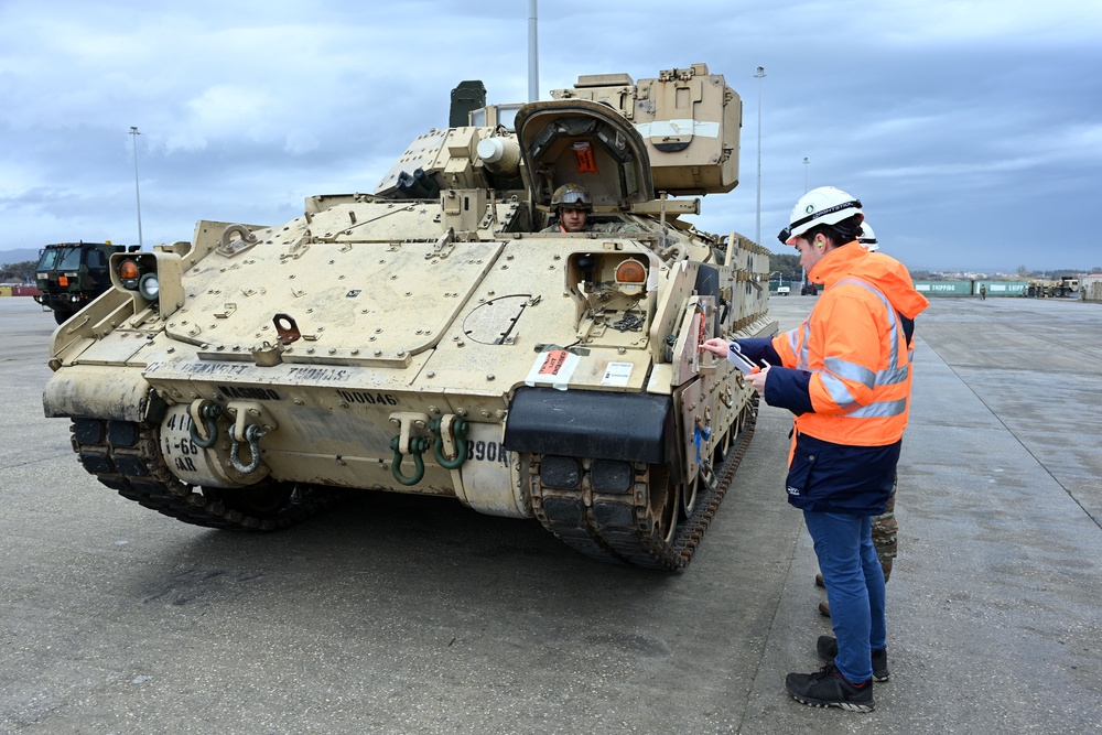 3rd Armored Brigade Combat Team, 4th Infantry Division Deployment – Port of Alexandroupolis