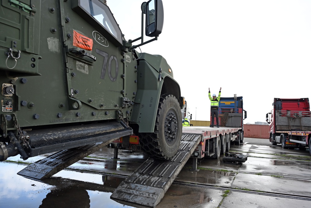 3rd Armored Brigade Combat Team, 4th Infantry Division Deployment – Port of Alexandroupolis