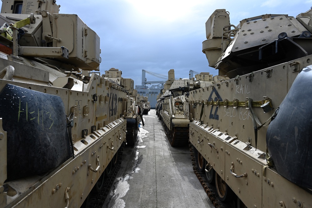 3rd Armored Brigade Combat Team, 4th Infantry Division Deployment – Port of Alexandroupolis