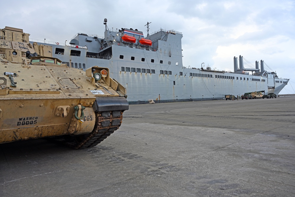 3rd Armored Brigade Combat Team, 4th Infantry Division Deployment – Port of Alexandroupolis